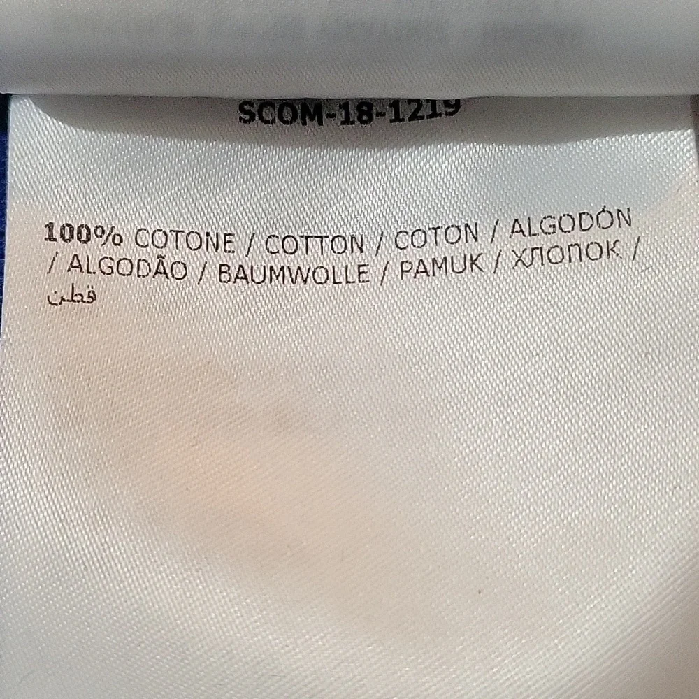 Nwt. Moncler Maglia Polo blue shirt size L - Picture 7 of 8